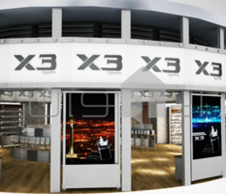 طراحی غرفه فروشگاه x3